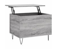 mesa de cafe - mesa de centro madera contrachapada gris sonoma 60x445x45 cm