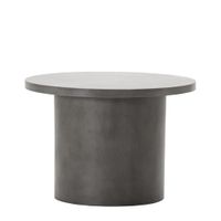 mesa auxiliar de hormigon gris