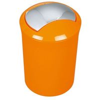 cubo de basura spirella  coleccion sydney color naranja acrilico  5l