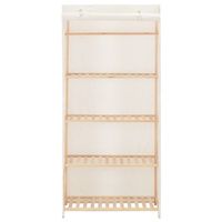 armario 40x79x170 cm madera de pino - blanco