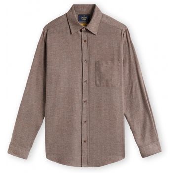 Portuguese Flannel Camisa manga larga Espiga Shirt - Brown para hombre