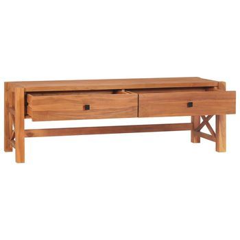 Mueble Tv | Mueble De Salón | Armario Tv De Madera De Teca 140x40x45 Cm