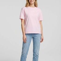 karl lagerfeld polo klj reg outline logo tee para mujer