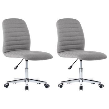 Pack 2 Uds Sillas De Comedor | Silla De Cocina | Mueble De Comedor Tela Gris Claro