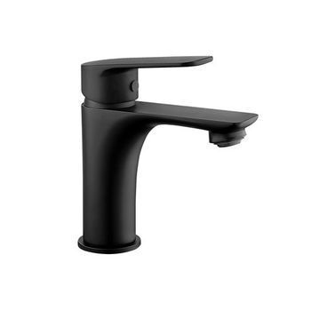 Monomando Lavabo Coral Negro Mate