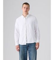 levis para hombre 0085a-0002 camisa battery housemark standard blanco xl casual algodon manga larga