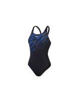 banador de natacion speedo hyperboom placement muscleback mujer negro