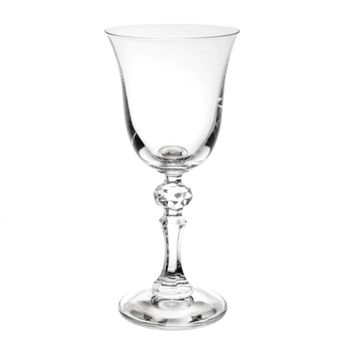 Copa de vino de vidrio transparente