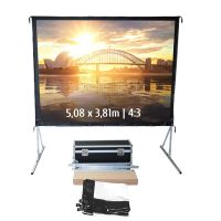 kimex pantalla de proyeccion movil de marco plegable 508x381m formato 43 proyeccion frontal
