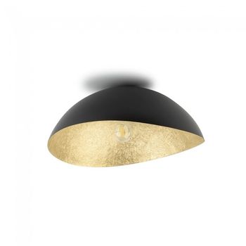 Plafón de techo chapeau negro