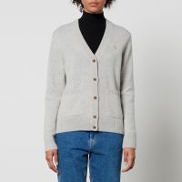 maison kitsune baby fox wool cardigan - xl