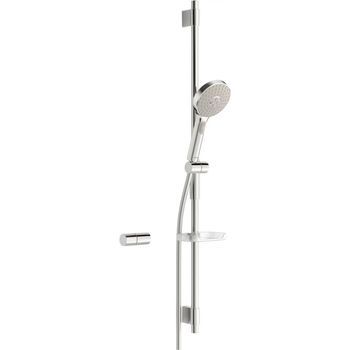 Conjunto De Barra Mural Hansa Hansaactivejet 8437 3 Chorros, Cromo/gris Claro, 84370130
