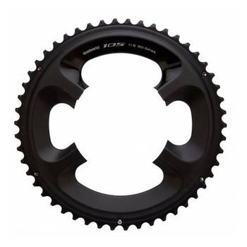 Plato Shimano 105 5800 Negro 11 Velocidades Carretera Aluminio 53t