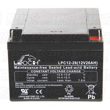 AGM PowaKaddy Battery - 12V 26Ah