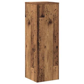 Soportes De Plantas Madera Ingeniería Envejecida 33x33x100 Cm Vidaxl