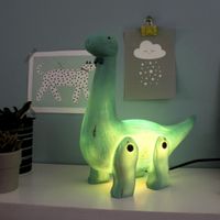 wood effect diplodocus lamp