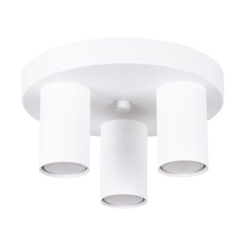 Lámpara de techo blanco acero alt. 25 cm