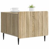 mesa de cafe  mesa de centro roble sonoma 49 x 50 x 42 cm madera de ingenieria