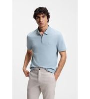 boss para hombre 50537507 polo slim fit azul s casual algodon manga corta