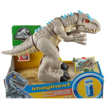 Imaginext Jurassic World Indominus Rex, Dinosaurio de Juguete +3 Años