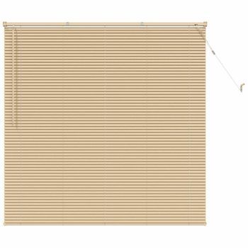 Persiana Veneciana Marrón Claro Con Patrón 150 X 150 Cm Pvc