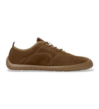 Camper para mujer. K201943-005 Zapatillas de piel Peu Path+ marrón (41), Plano, Ninguno, Casual