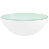 lavabo de bano moderno  lavabo de vidrio templado blanco 30x12 cm
