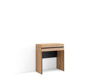 consola entrada mueble con cajon 70x35x75cm recibidor con almacenamiento estilo moderno roble