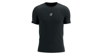 Maillot de manga corta compressport trail racing negro hombre