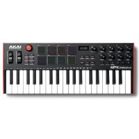 akai professional mpk mini plus controlador de teclado midi usb 37 teclas negro