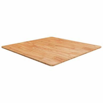 Tablero De Mesa Cuadrado Madera Roble Marrón Claro 90x90x1,5 Cm Vidaxl