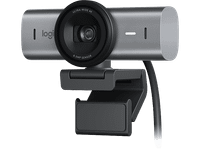 webcam - logitech mx brio ultra hd 4k correccion de iluminacion automatica autoencuadre microfonosreduccion ruido tapa privacidad negro