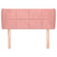 cabecero cama mueble de dormitorio de terciopelo rosa 93 x 23 x 7888 cm rosa m020008538