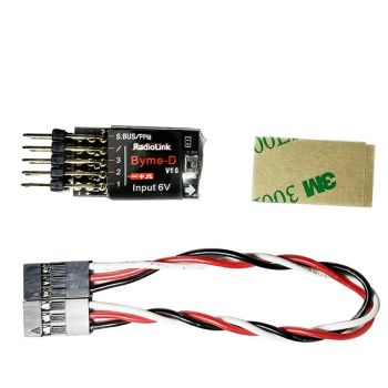 Radiolink Byme-D Estabilizador de vuelo Controlador de vuelo Giroscopio Autoestabilización Equilibrio para Avión RC Ala