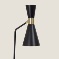 ledkia lampara flexo escritorio de metal jigger negro