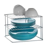 metaltex rinconera platos gris 3 alturas