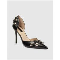 kamome trends zapatos bajos salon chiara negro para mujer