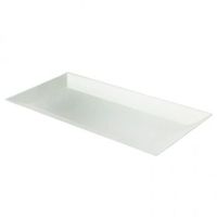plato de fibra blanco 18x9cm 100 unidades
