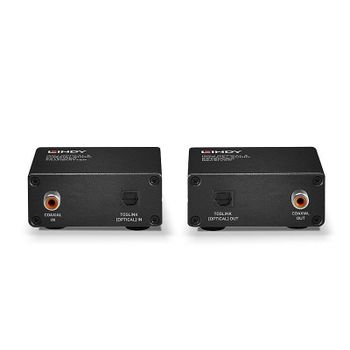 Extensor de Audio AV Lindy 70456 150 m Alámbrico Negro