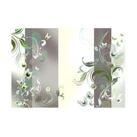 papel pintado 3d - pasion verde 150x105 cm