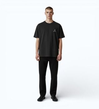 Premiata para hombre. PA1050 Camiseta logotipo negro (S), Casual, Algodón, Manga corta