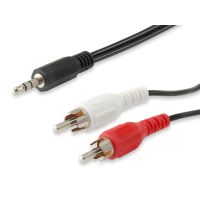 equip cable audio mini jack 35mm macho a 2 rca macho 25m