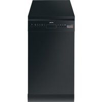 smeg d4b-1 slimline dishwasher - black black