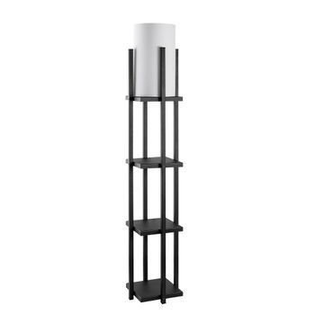 Lámpara De Pie 7111-black Negro Metal Diámetro 20x34 Cm