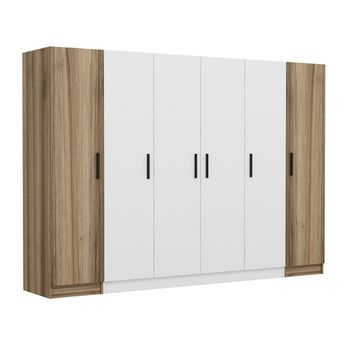 Armario Kale-3077 Blanco 270x190x52 Cm