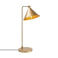 lampara de mesa konika-12266 oro metal 24x26x50 cm