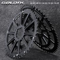 goldix 53-39t 52-36t 50-34t 48-32t 46-30t especificacion plato de bielas de bicicleta de carretera adecuado para shimano y sram 10 11s 12s