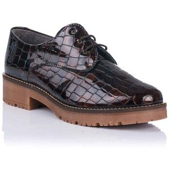Pitillos Zapatos Mujer Blucher de piel Charol Coco para mujer