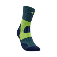 bauerfeind trail run mid cut calcetines para correr mujeres-turquesa
