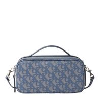 calvin klein jeans bolso denim con doble asa y estampado monogram lv04k3185g-zyx
